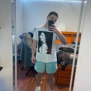 Sky blue champion shorts